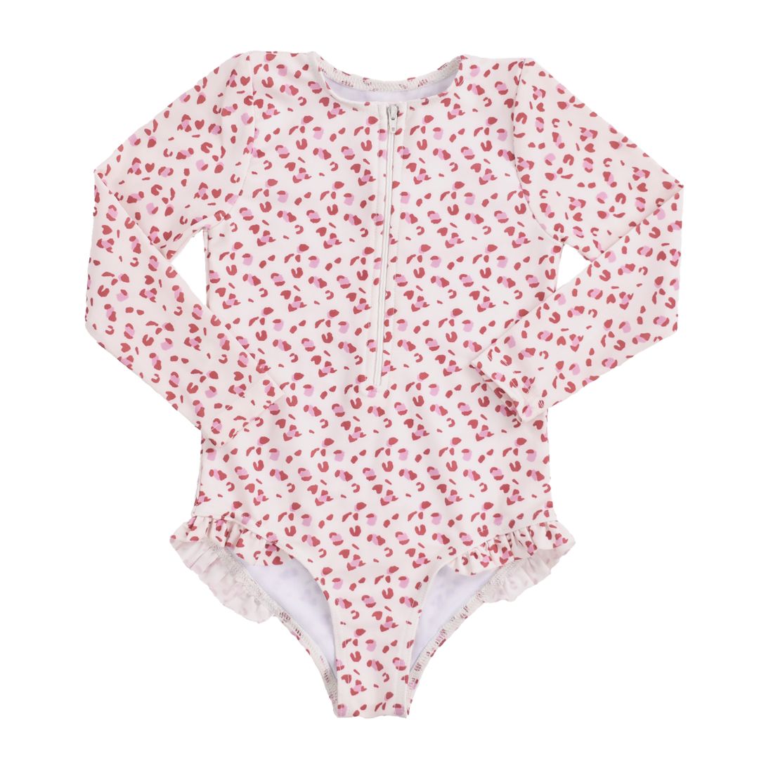 UV Swimsuit Old Pink Leopard print - Swim Essentials