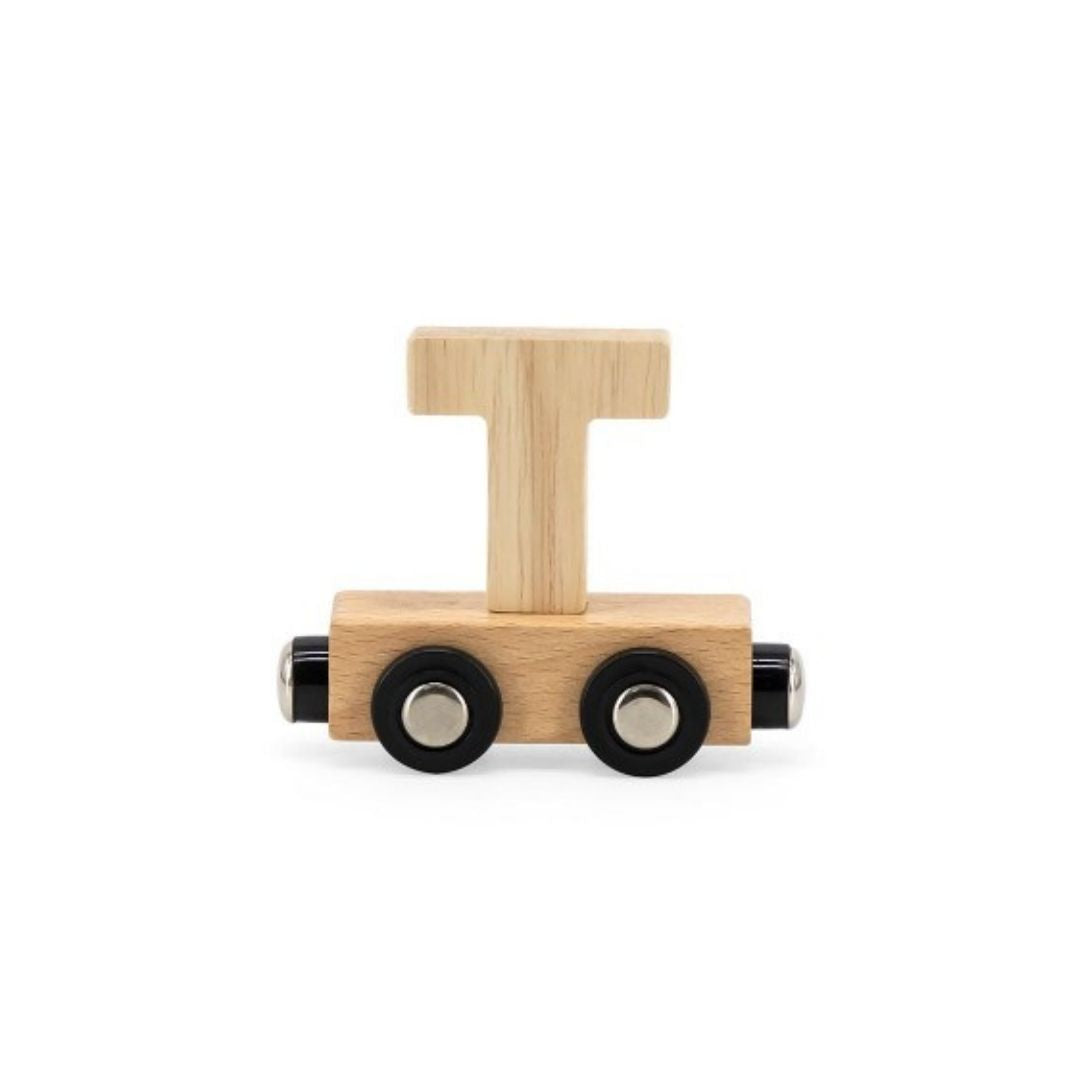 Tryco houten lettertreintje naturel