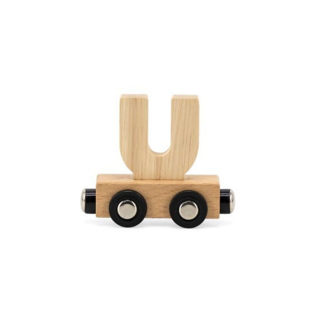 Tryco houten lettertreintje naturel