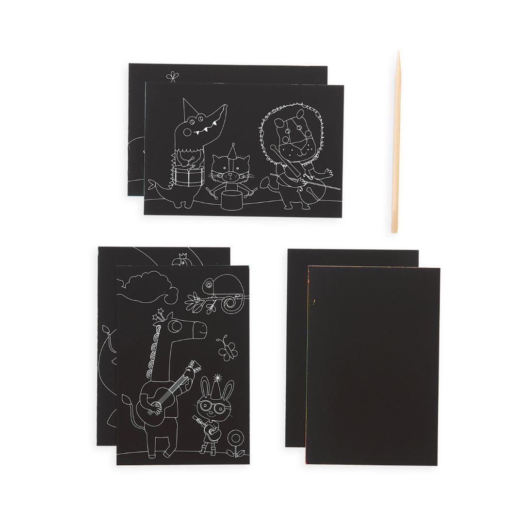 OOLY - Mini scratch & scribble krasboek - safariparty
