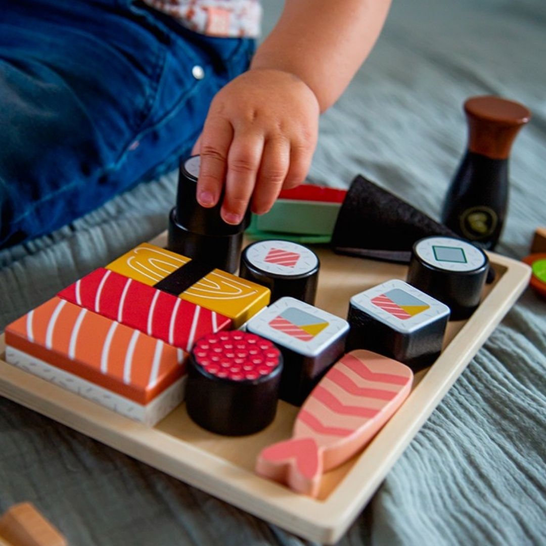 Houten Sushi set Tryco (23-delig)