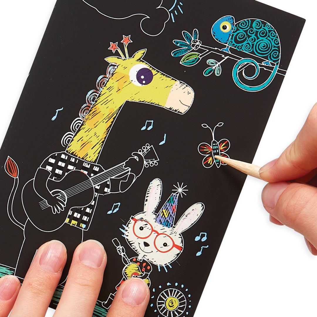 OOLY - Mini scratch & scribble krasboek - safariparty