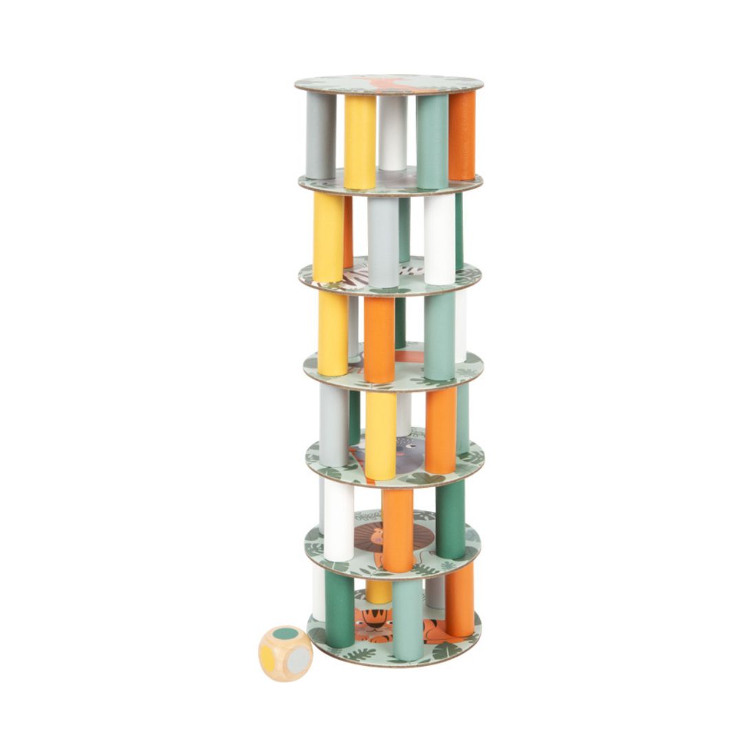 Houten Wiebeltoren Spel (Jenga) Safari - Small Foot