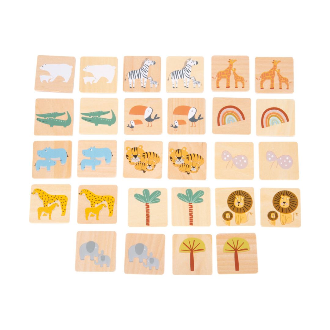 Houten Memory spel Safari - Small Foot