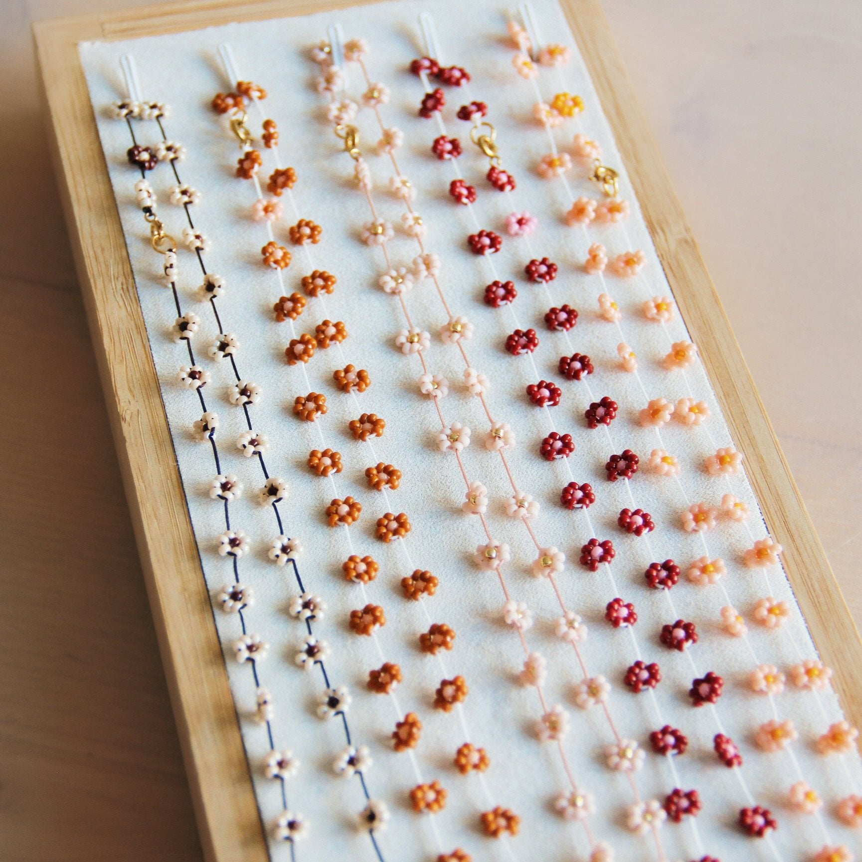 Fiori bloemenketting - roest/roze - Bazou