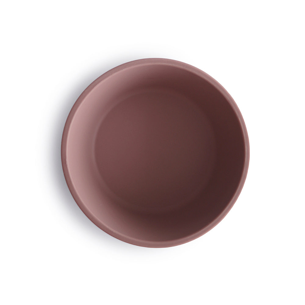 Mushie Siliconen Kom met zuignap Cloudy Mauve