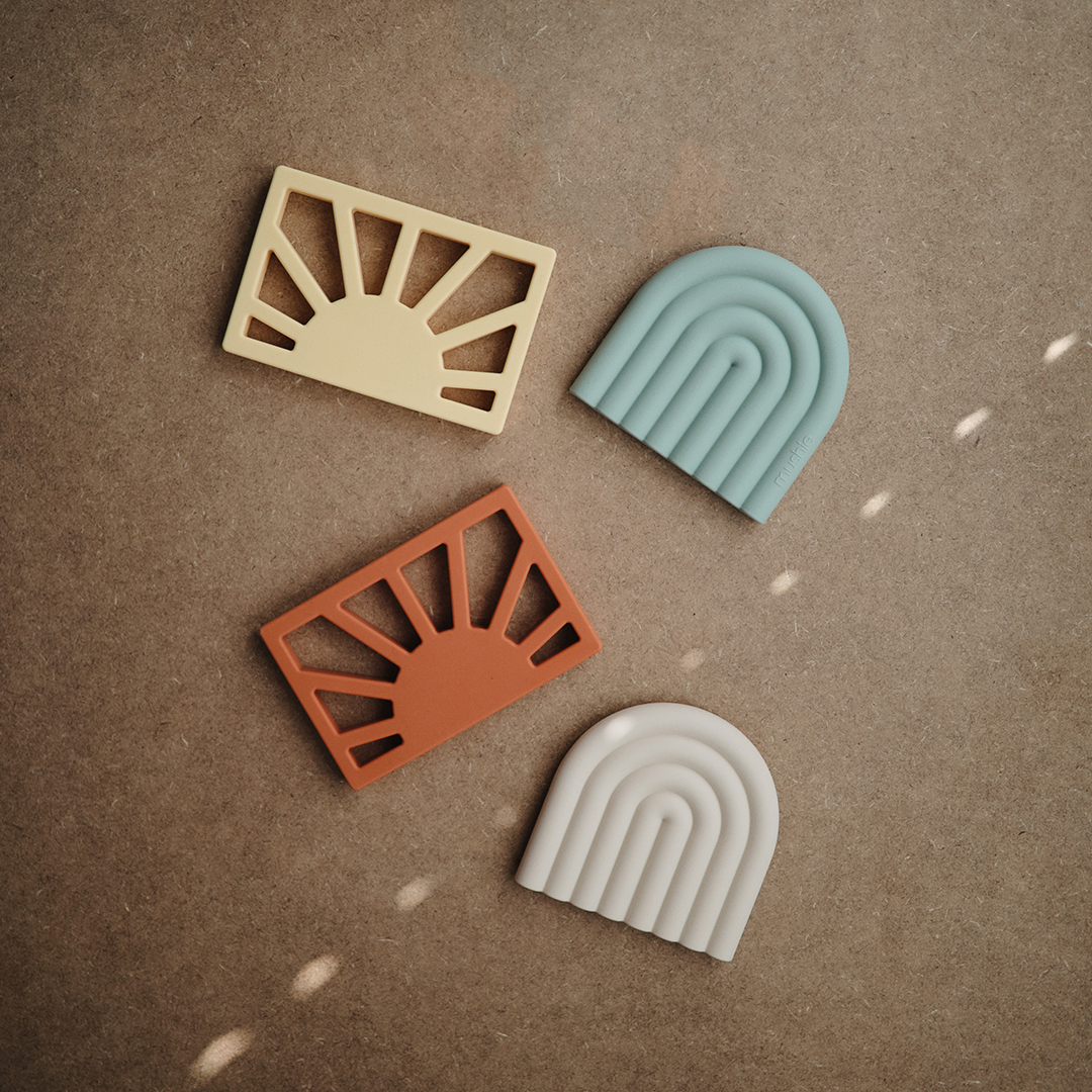 Mushie Bijtring Sun Teether Clay - Little Concept