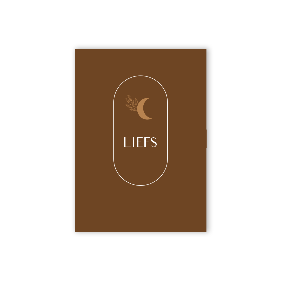 Kaart A6 'Liefs' op luxe papier - Little Concept