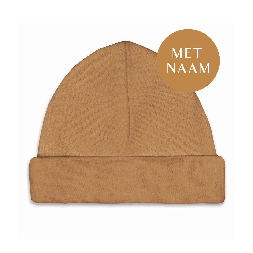 Mutsje camel (met naam) - Little Concept