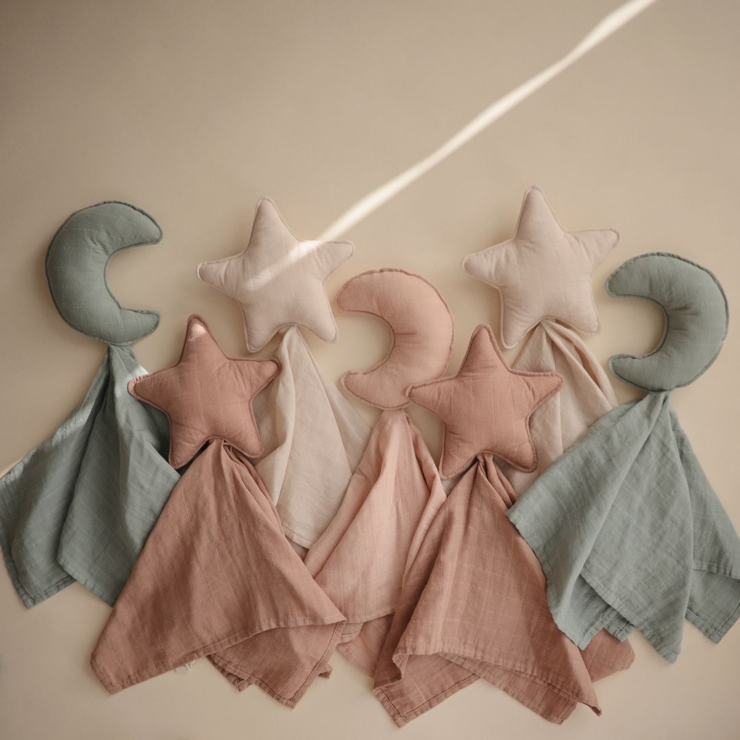 Mushie Lovey Blanket Knuffeldoek Ster Naturel