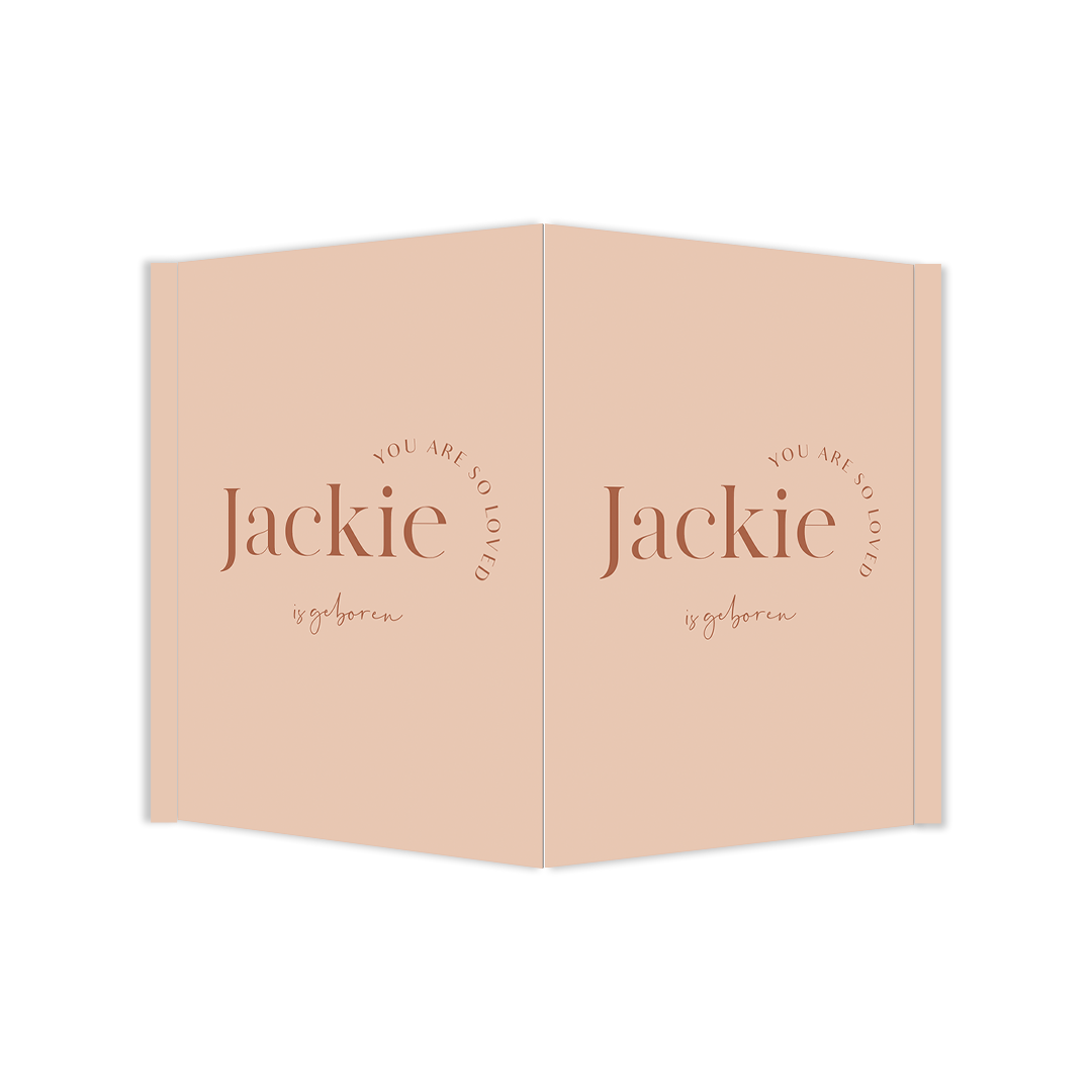 Geboortebord Jackie met naam - Little Concept