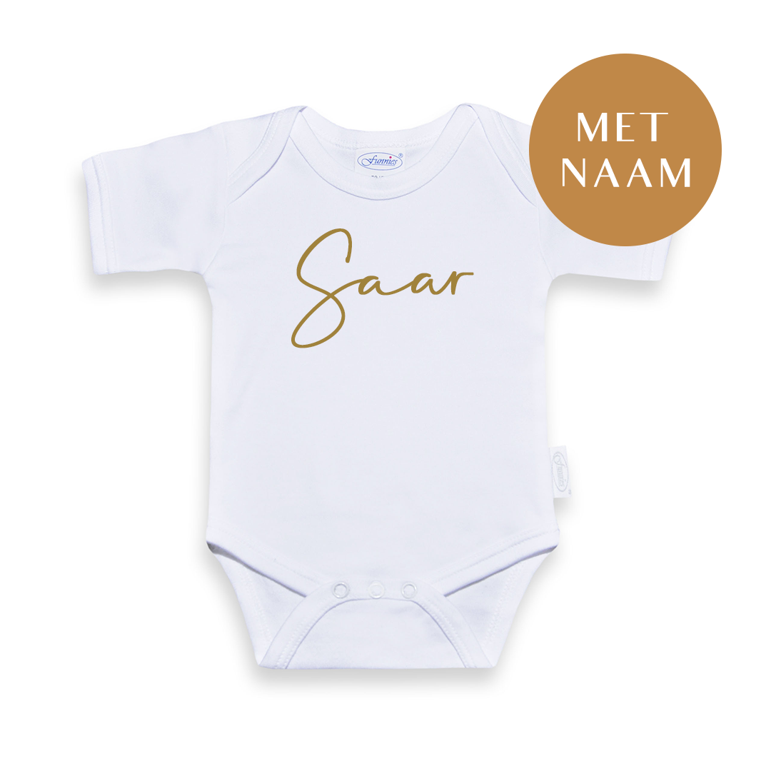 Rompertje wit met naam - Little Concept