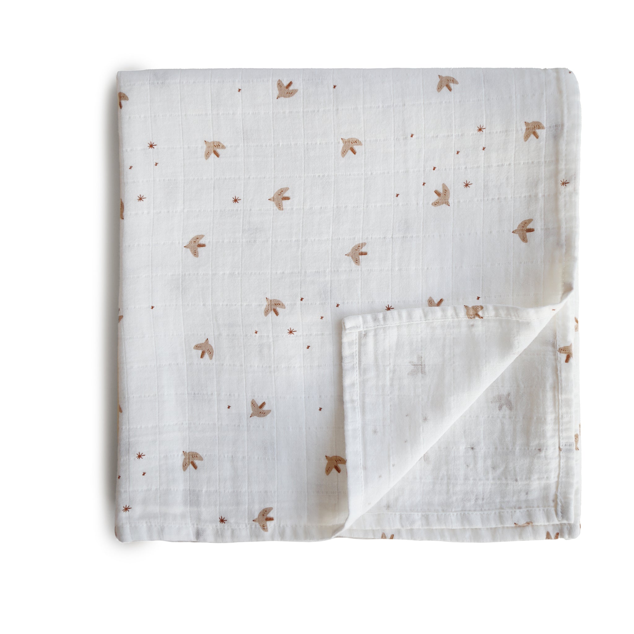 Mushie Swaddle XL Sparrow Hydrofiel 120x120cm