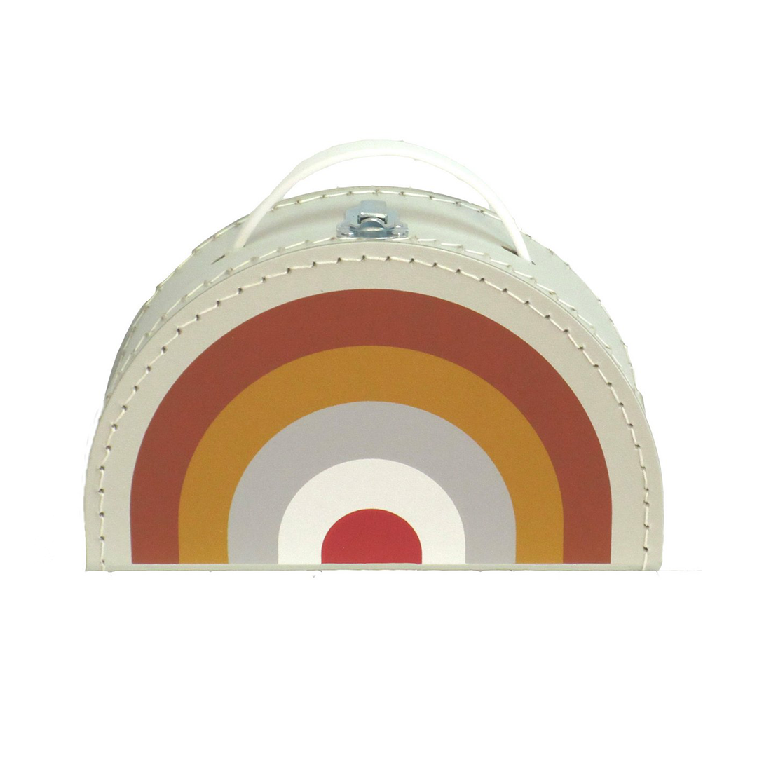 Speelkoffertje regenboog retro - Little Concept