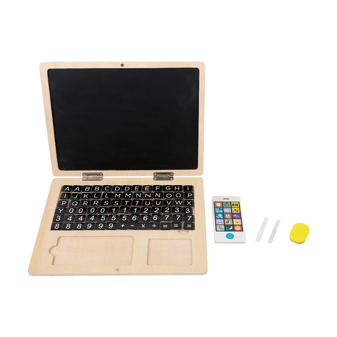Houten laptop met magneetbord - Little Concept