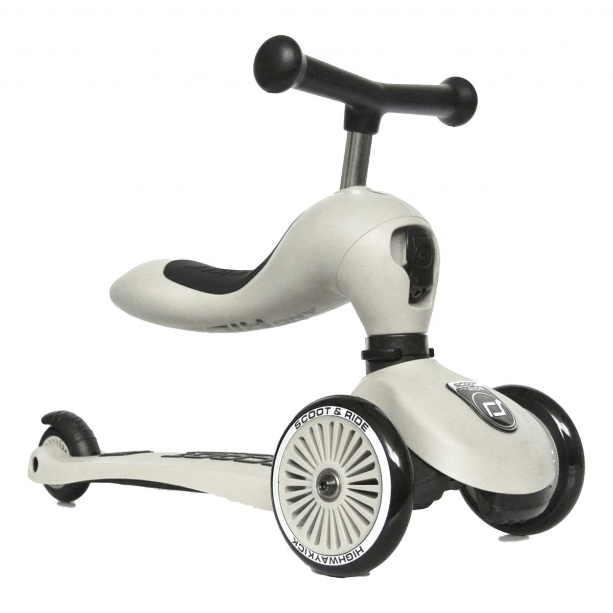 Scoot and Ride highway kick 1 olive step baby peuter kleuter school stepje met zitje balans helm almelo steppen buiten spelen straat kinderopvang bso 2 sand wit white