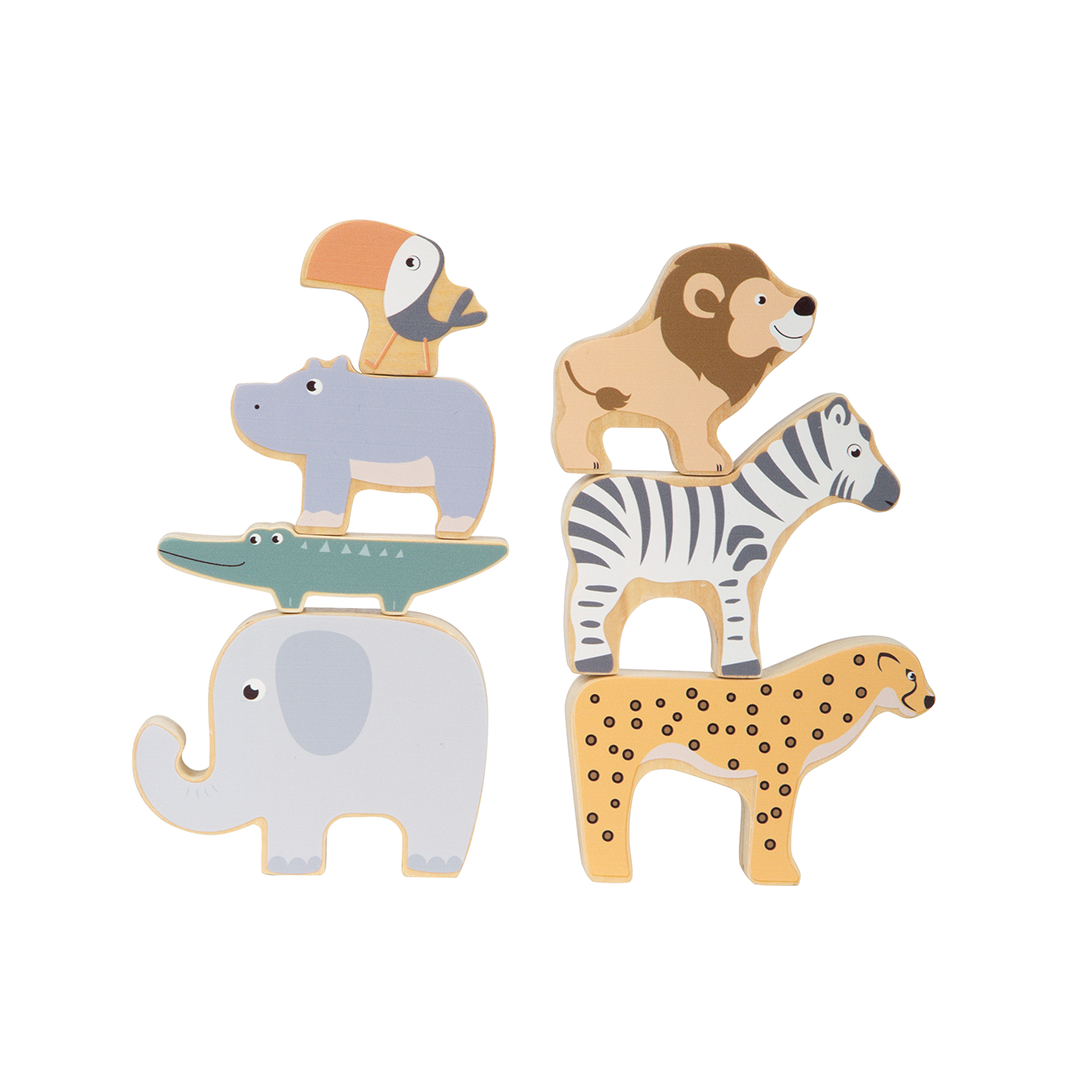 Houten stapeldieren safari - Little Concept