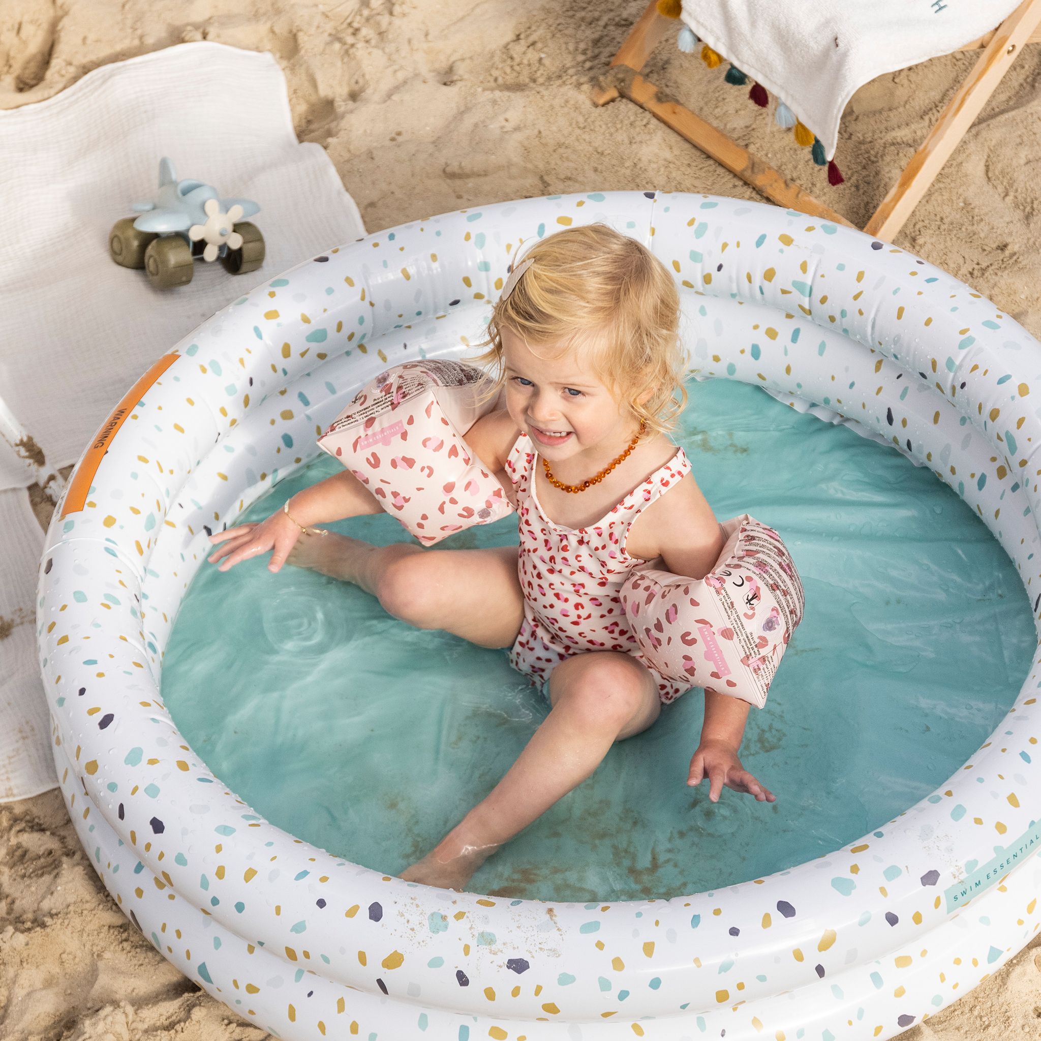Zwembandjes Old Pink Panterprint- Swim Essentials